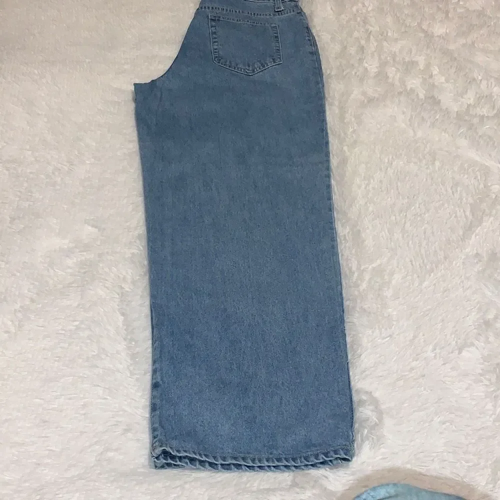 Vintage 90’s Lightwash Baggy Wide Leg‎ Streetwear Jeans Women’s Size 14